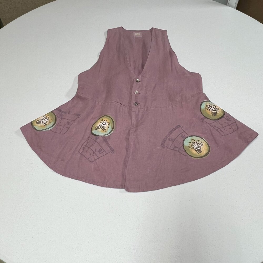 Blue Fish Dusty Rose Vest with 3 Buttons